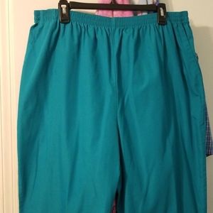 Teal scrub pants